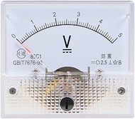 uxcell DC 0-5V Analog Panel Voltage Gauge Volt Meter 85C1 2.5% Error