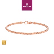 HABIB Oro Italia 916 Rose Gold Bangle GB94211125(2.5R) (22K Gold)