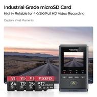 VIOFO 32GB/64GB/128GB/256GB/512GB Professional High Endurance Memory Card UHS-3 With Adapter