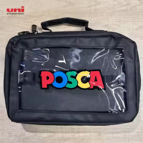 Uni POSCA Portable 24 Slots Carrying Bag for POSCA Acrylic Paint Marker Pen PC-1M PC-3M PC-5M Lightw