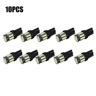 10Pcs Car License plate lamp W5W T10 LED 7020 10SMD 194 168 White Blue Motorcycle For Car LED Bulb C