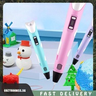 [cozyroomss.sg] 3D Drawing Pen Creative 3D Doodle Pen Adjustable Temperature LCD Display for DIY