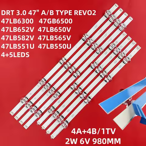 LED Backlight strip For 47" TV innotek DRT 3.0 47" 47LB650v 47LB6300 47GB6500 47LB652V LC470DUH 47LB