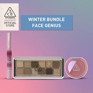 3CE Hue Are You - Face Genius Bundle (Shine Reflector-Colder + New Take Palette-Raw Neutrals + Blush