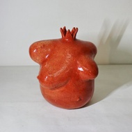 創意雕塑花瓶。 女性身體胸圍。 人體雕塑半身像。 女性形象。