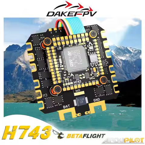 DAKEFPV H743 12S 120A 4IN1 8bit ESC DAKE H7 Flight Controller Stack For RC drone DIY H743 Support Be