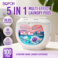100 pcs 5 in 1 Laundry Capsules Ultra concentrated detergent 8 times cleaning efficiency 99.9% steri