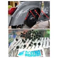 MESIN Rubber engine cover pads for vespa darling 50cc special 90cc pts 100cc