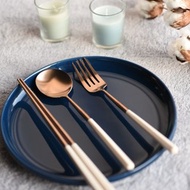 【情人節禮盒】304不鏽鋼玫瑰白餐具|湯匙、筷子、叉子