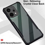 For OPPO Reno14 5G Transparent Shockproof Case Reno14 F Reno14 Pro 14F 5G Global Acrylic Hard PC+TPU