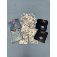 Japanese Goods Daigou CITY] 2025SS 9090 King Logo Slub Denim Buggy Pants Washed Jeans