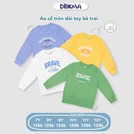 DA1207 BT KID long-sleeved round neck shirt (7-12Y)