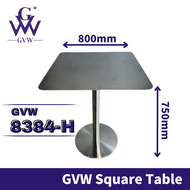 GVW【Square Table】Meja Stainless Steel Working Table Meja Dapur Dining Table Set Meja Makan Stainless