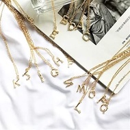 DIY Tiny Gold Initial Necklace Gold Letter Necklace Initials Name Necklaces Pendant for Women Girls