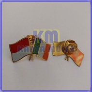 Indonesian Friendship Flag Pin Ireland Flag Pin Ireland Indonesia Flag Pin - Karya Mulya