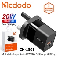 【12 Month Warranty】Mcdodo 20w Fast Charger USB+PD Fast Charging Adapter Support Quick Charge For Pho