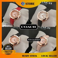 [100% Original] Coach 1941 Calendar Leather Ladies Women Watches Jam Tangan Wanita