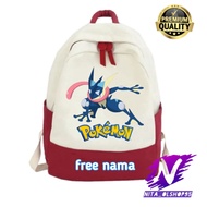 Pokemon greninja children's backpack kids backpack school bag beg sekolah budak lelaki beg sekolah b