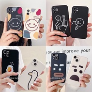 Cartoon Smiley Face Expression Samsung S26 S25 edge S24 S23 S22 Ultra S21 FE A42 A31 A51 Phone Case