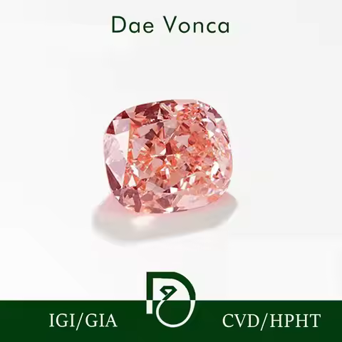 0.5-3.0ct Cushion Cut Pink Color Diamond IGI Certified CVD Fancy Vivid/Intense Pink Cushion Shape La