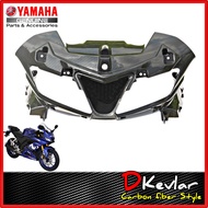 ฝาครอบไฟหน้าตัวใน R15NEW ลายเคฟล่า  D-Kevlar Duke Shop  YAMAHA R15 NEW R15 V3 ALL NEW R15 R15ตัวใหม่  R152018 R15 2017 R15 2020 R15 ของแต่ง