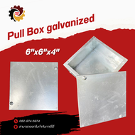 กล่อง Pull Box galvanized แบบชุบกัลวาไนซ์ ขนาด 6x6x4 นิ้ว หรือ 150x150x100 mm.