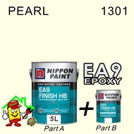 PEARL 1301 - NIPPON EA9 EPOXY FINISH HB ( 5L ) / EPOXY FLOOR PAINT / HEAVY DUTY / PROTECTIVE COATING
