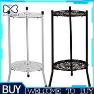 Two-Layer Elegant Metal Plant Stand Shelf Potted Plant Holder Modern Tall Plant Pot Stands for Indoor Outdoor Decor