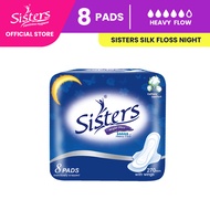 Sisters Sanitary Napkin Silk Floss (Night-use) 8's