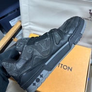 LOUIS VUITTON  x Nigo Trainer 皮革 聯名款 黑色42碼
