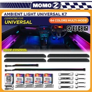 Car Ambient Light K7 18IN1 50CM Magic App Universal Interior LED Atmosphere Strip Light Lampu Dalam 