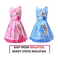 [MALAYSIA STOCK] Elsa anna. Frozen dress. baju budak perempuan. baju budak. baju frozen. frozen kids dress