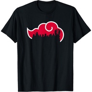 Men's cotton T-shirt Naruto Shippuden Akatsuki Silhouette Anime T-Shirt