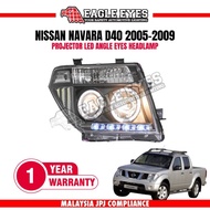 NISSAN NAVARA D40 2005-2009 PROJECTOR LED ANGLE EYES HEADLAMP