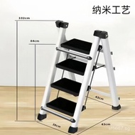 Folding Thick Ladder Mobile Three-Step Ladder A-Frame Ladder Flower Stand Portable Household Multi-F