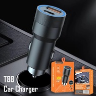 UNIQUE Saver Car Charger Fast Charging Dual USB A & USB-C Type C Fast Charging Car Charger/ Dual USB