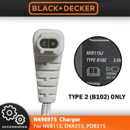BLACK & DECKER Charger For Model DVA315J DVA315JF PDB315JP [NVB115J NVB115JM Charger Base