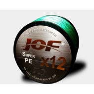JOF X12 300M 500M 12 Strands PE Super Braided Fishing Line Saltwater