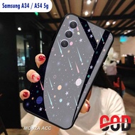 (N12) Case Samsung A34 A54 5G - Casing HP Samsung A34 A54 5G - Softcase Glass Kaca Samsung A34 A54