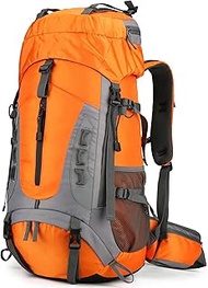 75L Hiking Backpack with Rain Cover Waterproof Camping Backpack Shoes Warehouse for Men Women, Frame