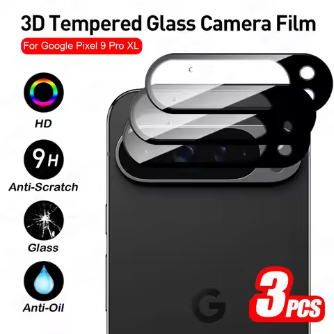 3Pcs For Google Pixel 9 10 Pro XL 9a Camera Protector Tempered Glass Pixel9 Pixel10 10Pro 9ProXL 9Pr