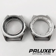 PALUXEY NH35 40mm Silver Sapphire Glass Stainless Steel Black White Chapter Ring Watch Case Fit NH35