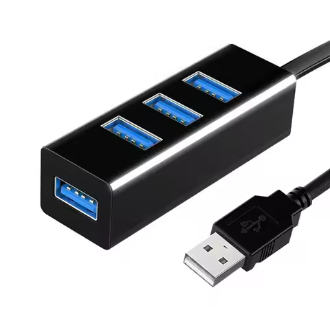 USB 2.0 Hub USB Hub 2.0 Multi USB Splitter Hub Use Power Adapter 4 Ports Multiple Expander Mini USB 