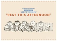 史努比 Snoopy PEANUTS Happy and Relaxing 一番賞F賞 海報 No.1[平行進口]