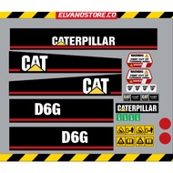HEAVY EQUIPMENT STICKER Dozer Caterpillar Cat D6G STICKER HIGH QUALITY WATERPROOF MATERIAL