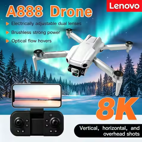 Lenovo A888 Pro Drone Professional Dual Camera 5G WIFI Remote Control 8K with screen Brushless Motor