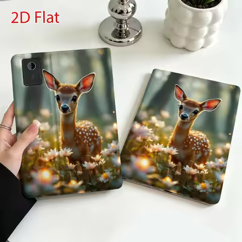 Deer flower pattern For Lenovo Xiaoxin Pad Pro Tab P12 P11 11 13 11.2 inch K11 Plus Pen Tray Tablet 