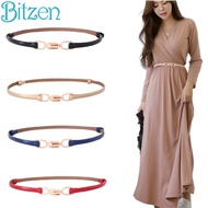 Bitzen Women's Slim Leather Belt Buckle Belt Women's Waist Belt Women's Waist Belt Women's Belt