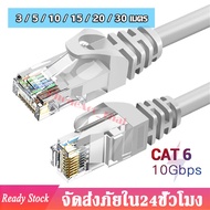 สายแลนเน็ต สายแลน Cat6 Lan Cable สาย Lan สายแลน เข้าหัว สำเร็จรูป 3 / 5 / 10 / 15 / 20 / 30เมต Ethernet Cable High Speed Network A66