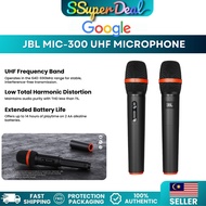 JBL MIC-300 - UHF Wireless Car Entertainment Microphone for Karaoke | High-Performance In-Car Audio
